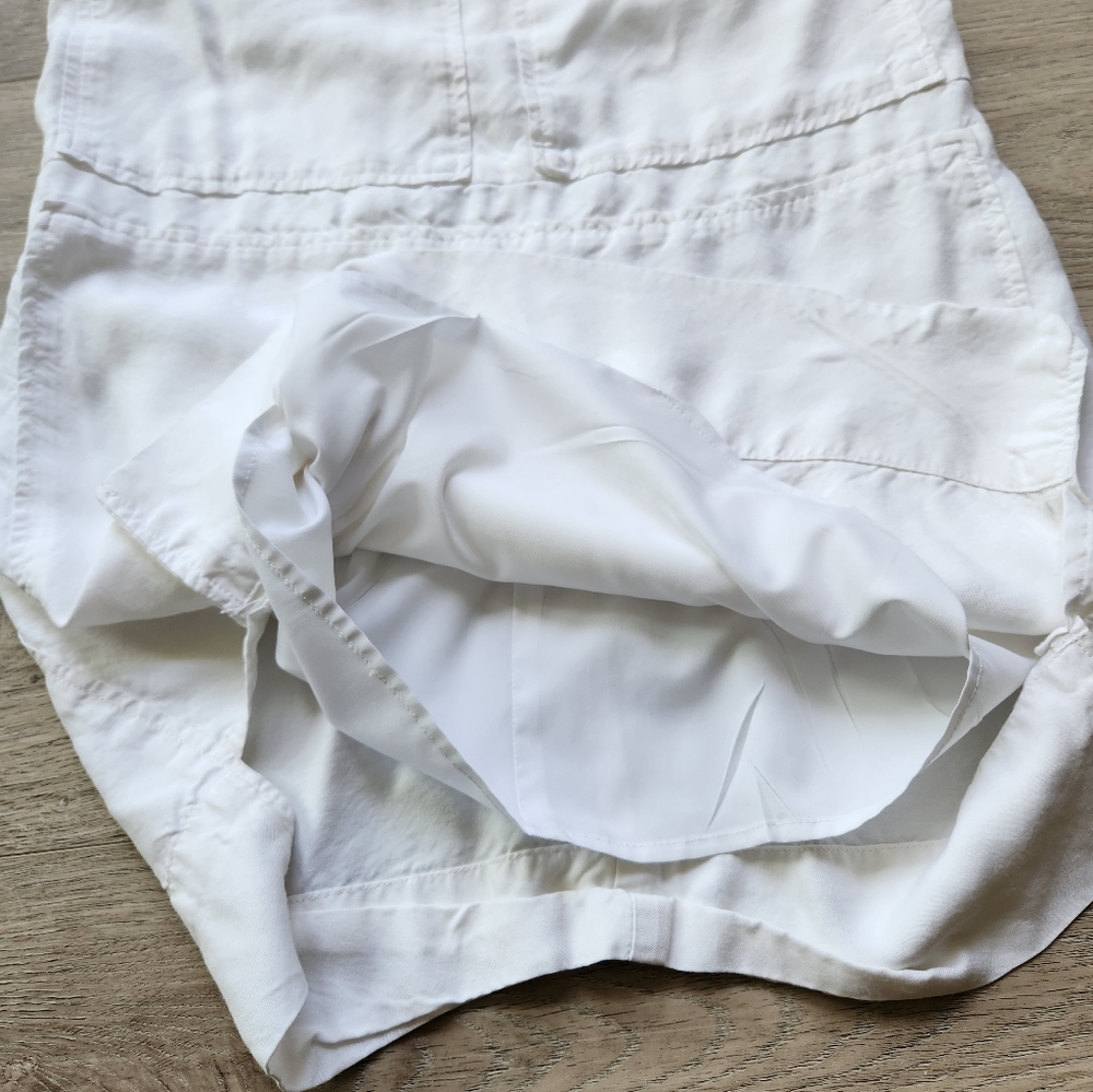 Banana Republic White Shift Dress Womens 2 Tank Sleeveless Zipper Beach Summer - Picture 4 of 10